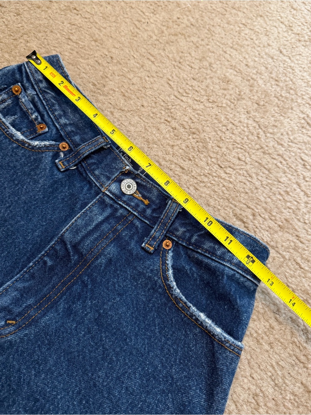 ABERCROMBIE & FITCH Annie High Rise Denim Shorts - Picture 10 of 11